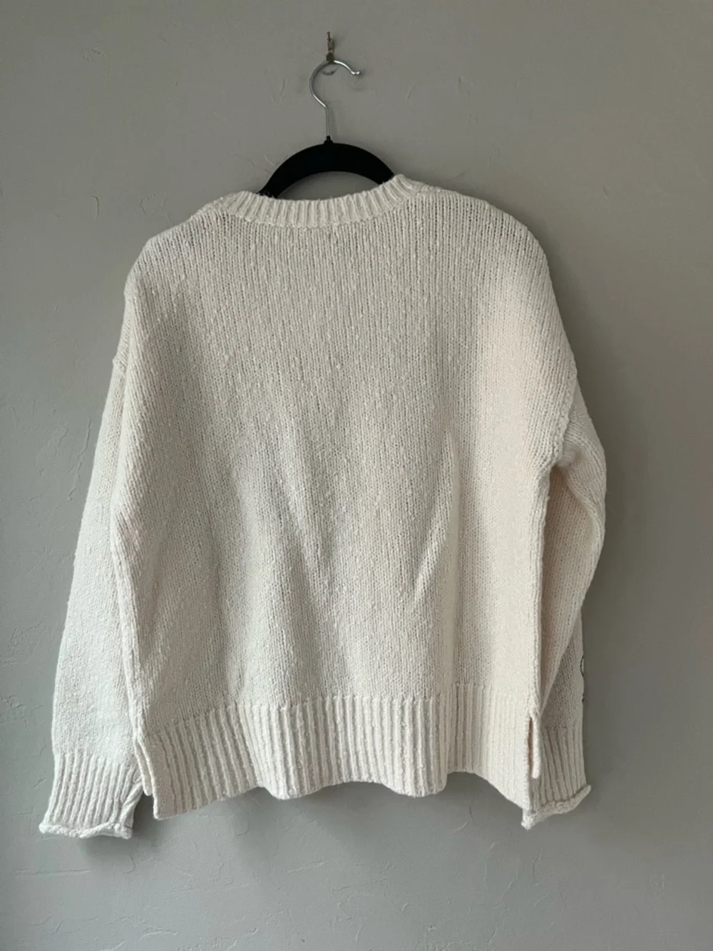 SUNDANCE CHUNKY KNIT HEART SWEATER PM PETITE M - Picture 2 of 3